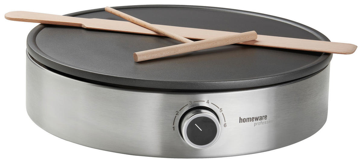 APARAT ZA PALAČINKE  - prirodne boje/boje oplemenjenog čelika, Konvencionalno, drvo/metal (33/9cm) - Homeware Profession.