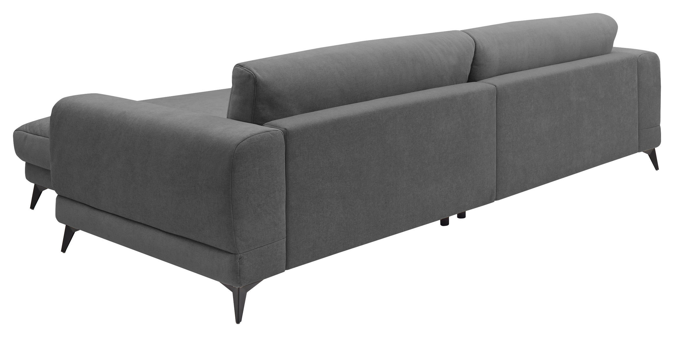 Thumbnail - SetOne by Musterring Ecksofa, Anthrazit, Textil, Füllung: Polyester, Polyetherschaumkern, L-Form, Ottomane rechts, 292x1...