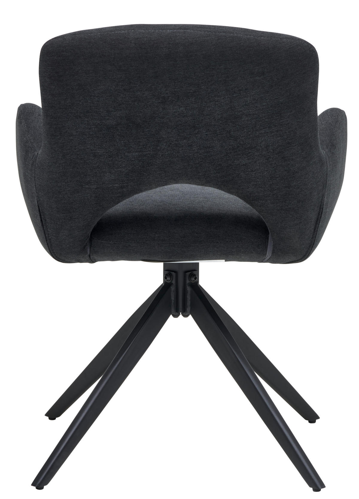 ARMLEHNSTUHL  in Eisen Webstoff  - Schwarz, MODERN, Holz/Textil (62/84/62cm) - Livetastic
