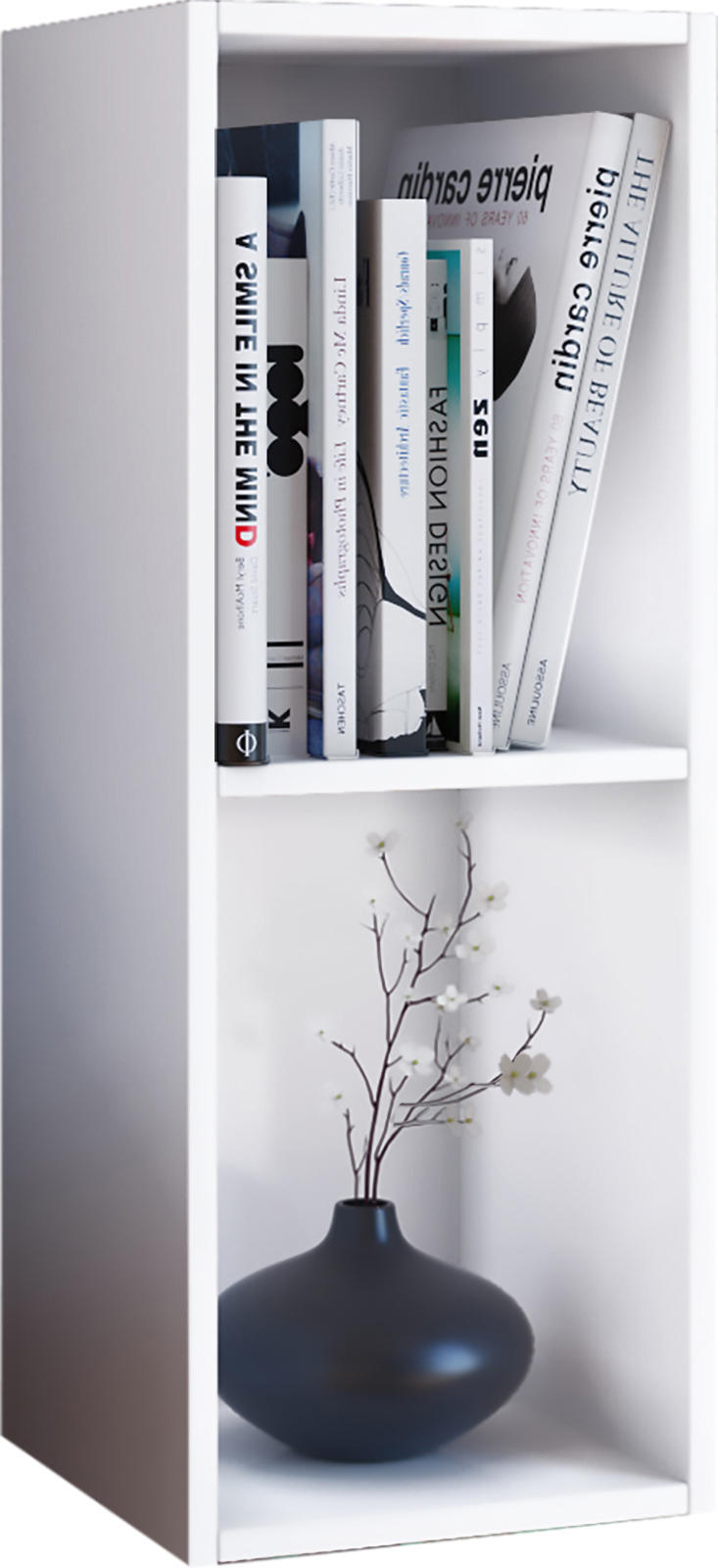 DVD-Regal Mit 2 Fächern Mendas B: 34 cm Weiß