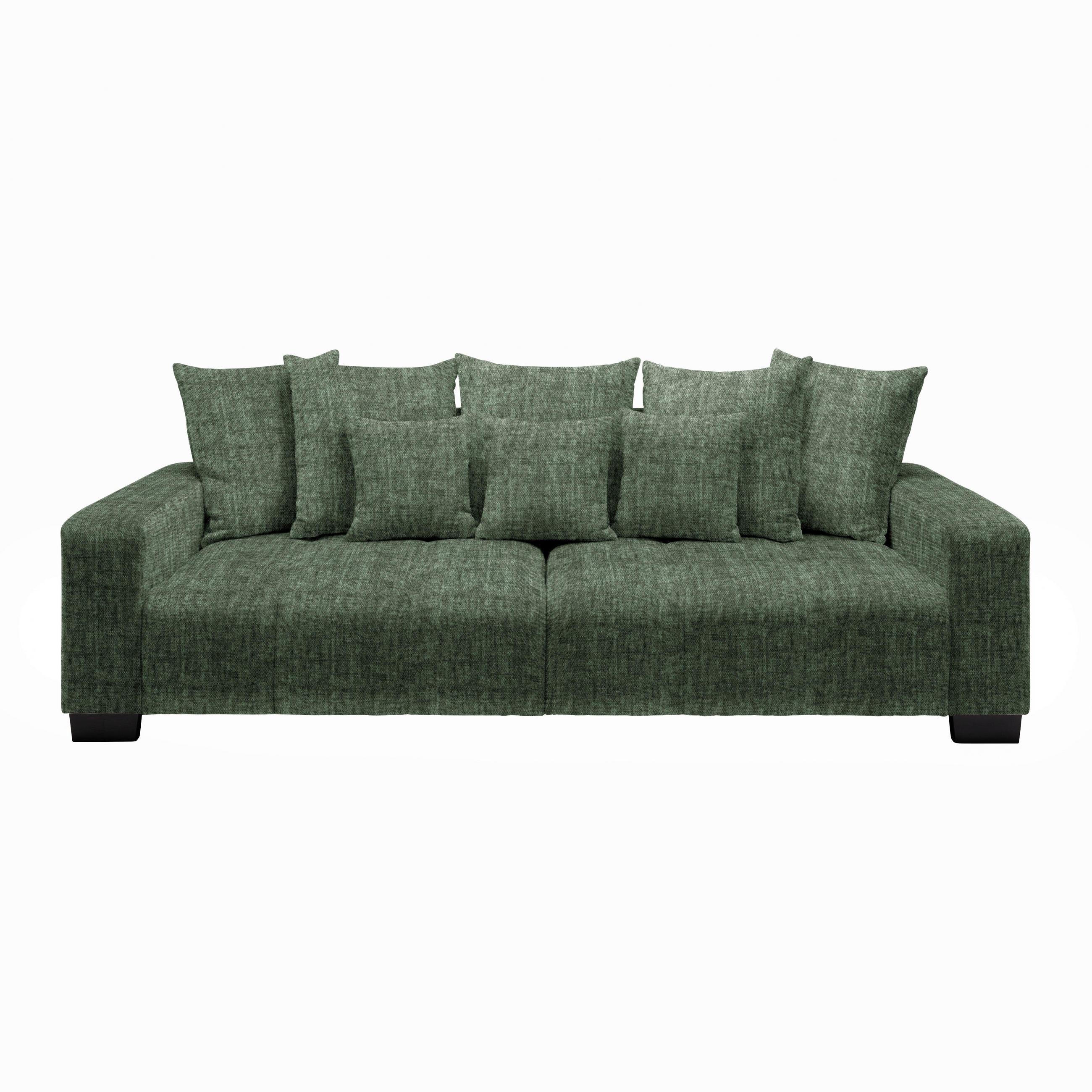 BIG SOFFA i mörkgrön  - svart/mörkgrön, Modern, trä (246/93/124cm) - MID.YOU