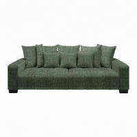 BIG SOFFA i mörkgrön  - svart/mörkgrön, Modern, trä (246/93/124cm) - MID.YOU