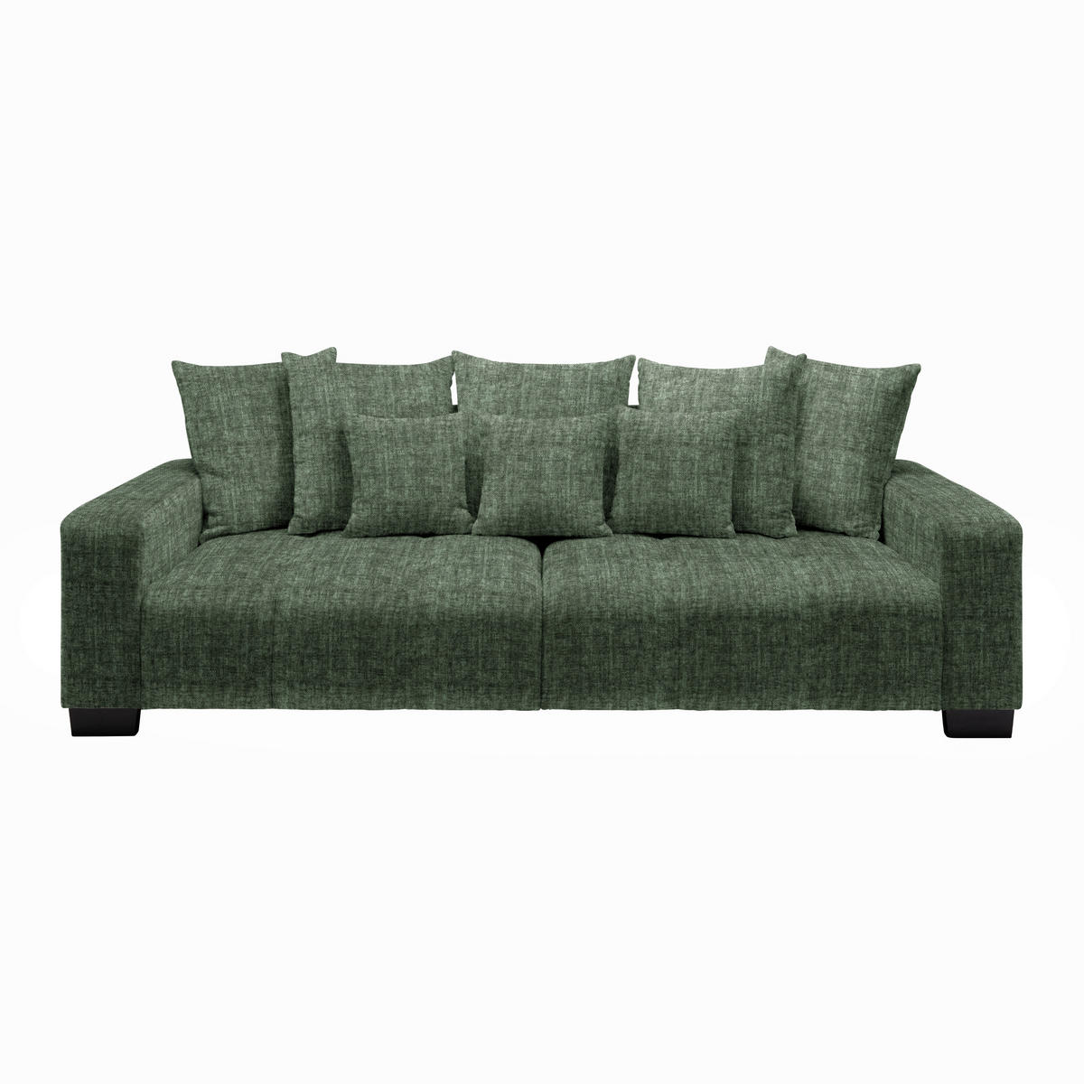 BIG SOFFA i mörkgrön  - svart/mörkgrön, Modern, trä (246/93/124cm) - MID.YOU