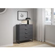 KOMMODE  in 80/92/42 cm  - Dunkelgrau, Design, Holzwerkstoff/Metall (80/92/42cm) - Carryhome