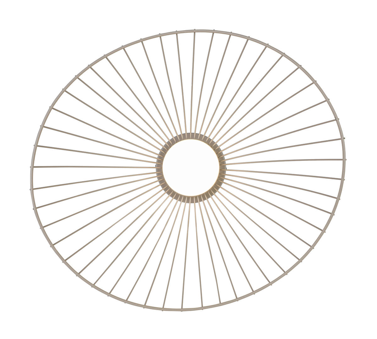 DECKENLEUCHTE 45/43/22,5 cm  - Sandfarben/Naturfarben, Trend, Holz/Kunststoff (45/43/22,5cm) - Collett's Monde