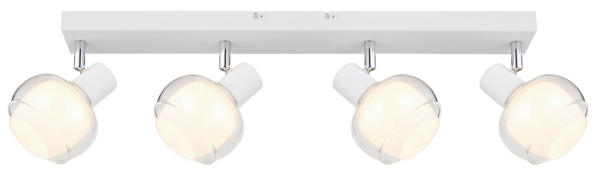 STRAHLER - Klar/Chromfarben, Design, Glas/Metall (56/10,5/13,5cm) - Globo