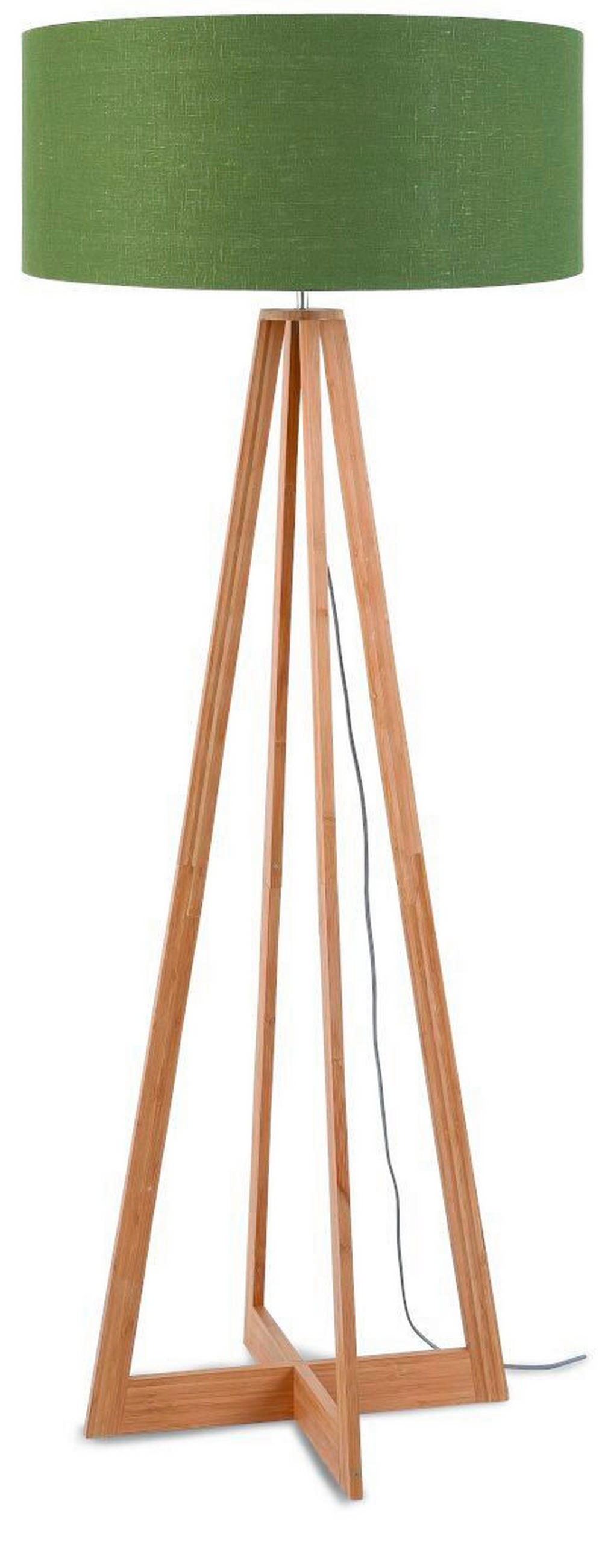 STEHLEUCHTE 60/158 cm    - Naturfarben/Grün, Trend (60/158cm) - Good & Mojo