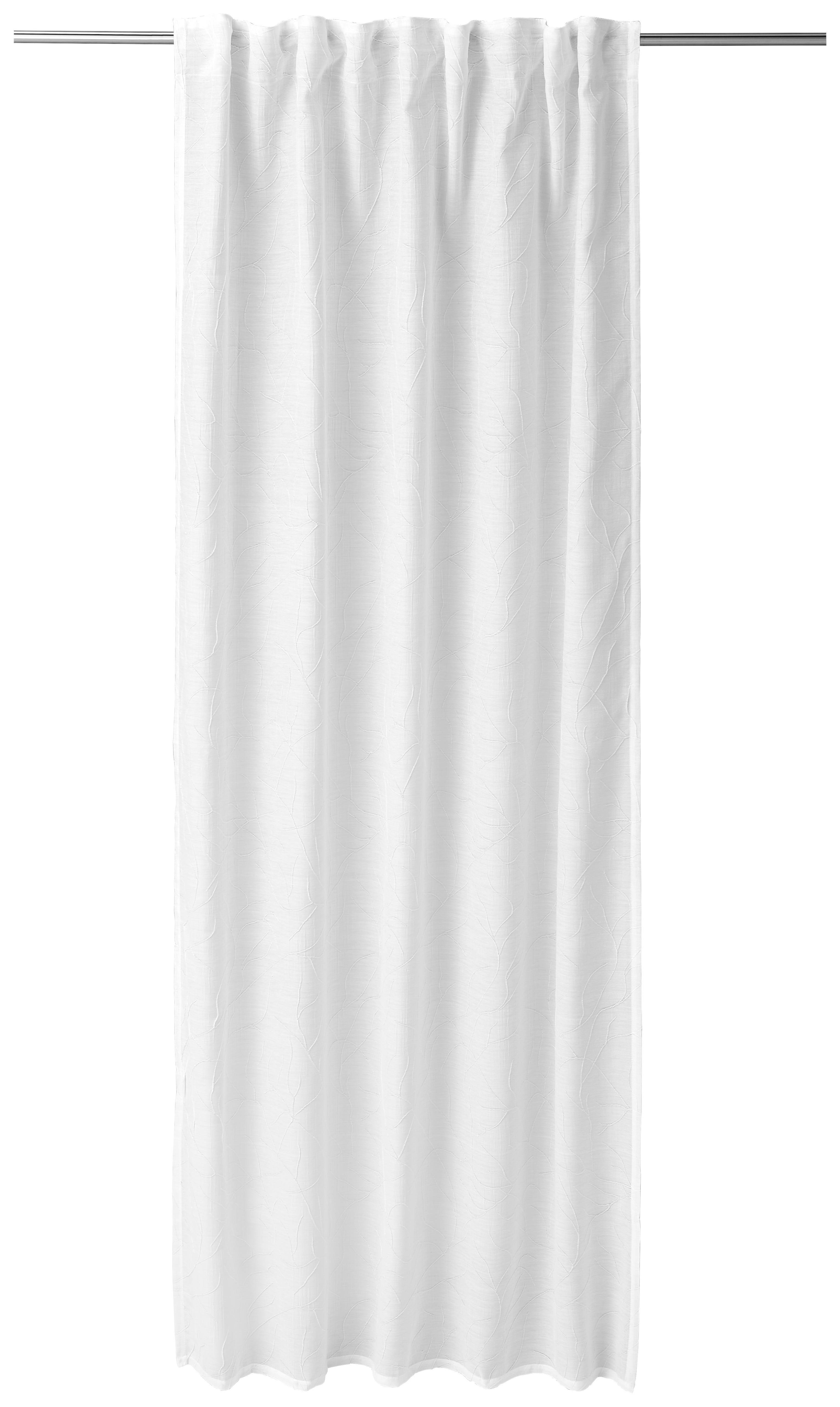 FERTIGVORHANG TAINATE halbtransparent 140/245 cm   - Weiß, Basics, Textil (140/245cm) - Esposa