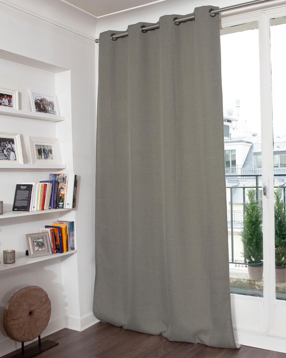 VERDUNKELUNGSVORHANG - Taupe, Basics, Textil (135/260cm)