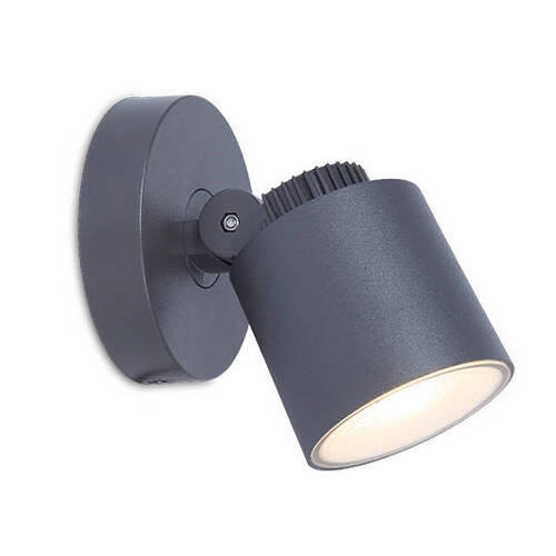 AUßENWANDLEUCHTE 10,7/11,8/13,6 cm   - Anthrazit, Design, Metall (10,7/11,8/13,6cm)