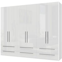 ORMAR SA KLASIČNIM VRATIMA bela, bela visoki sjaj  272/224/56 cm  - bela visoki sjaj/bela, Dizajnerski, pločasti materijal/plastika (272/224/56cm)