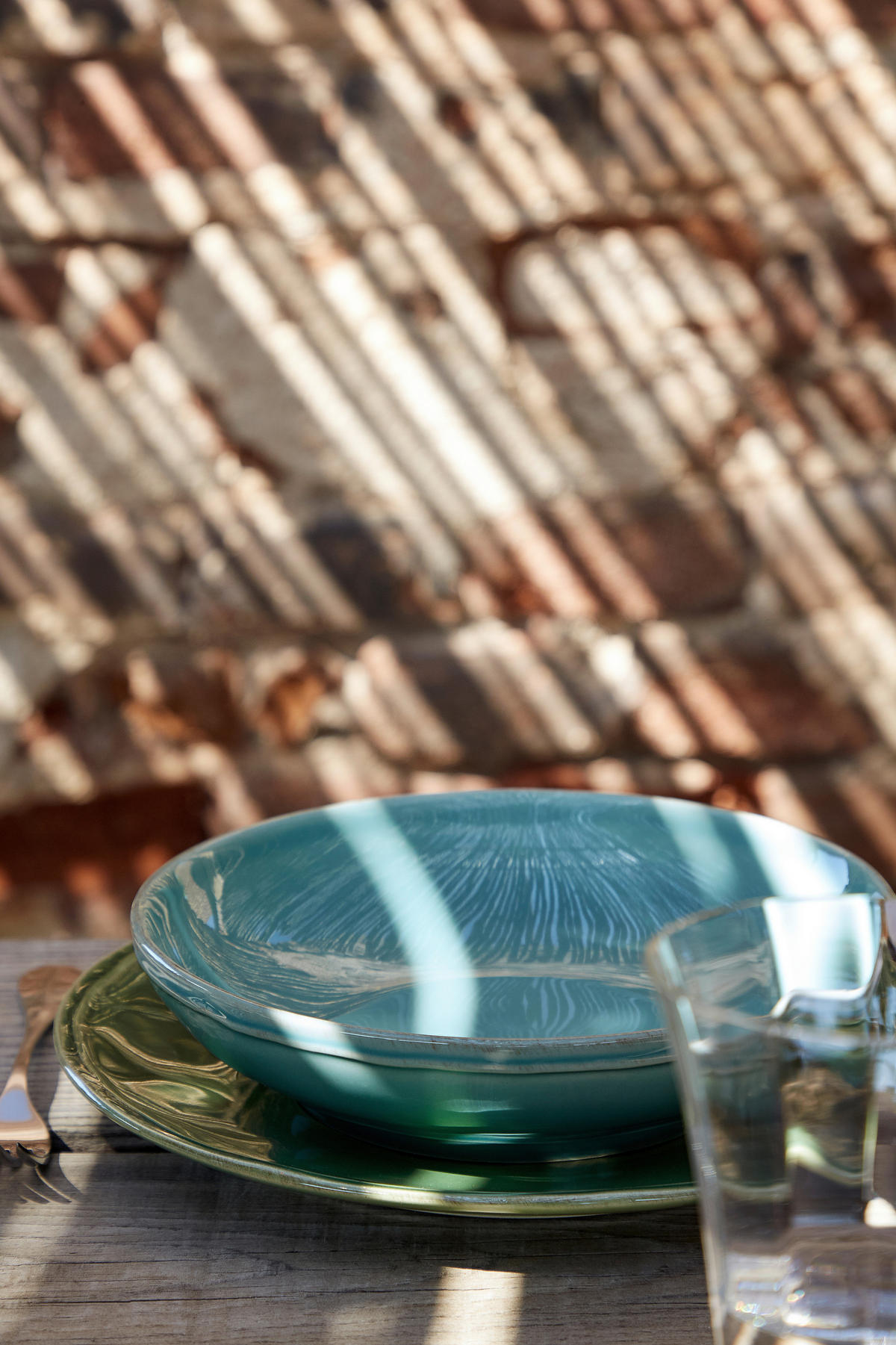 KOMBISERVICE Dunkelgrün FONTANA 30-teilig 6 Personen  - Dunkelgrün, Basics, Keramik - Costa Nova