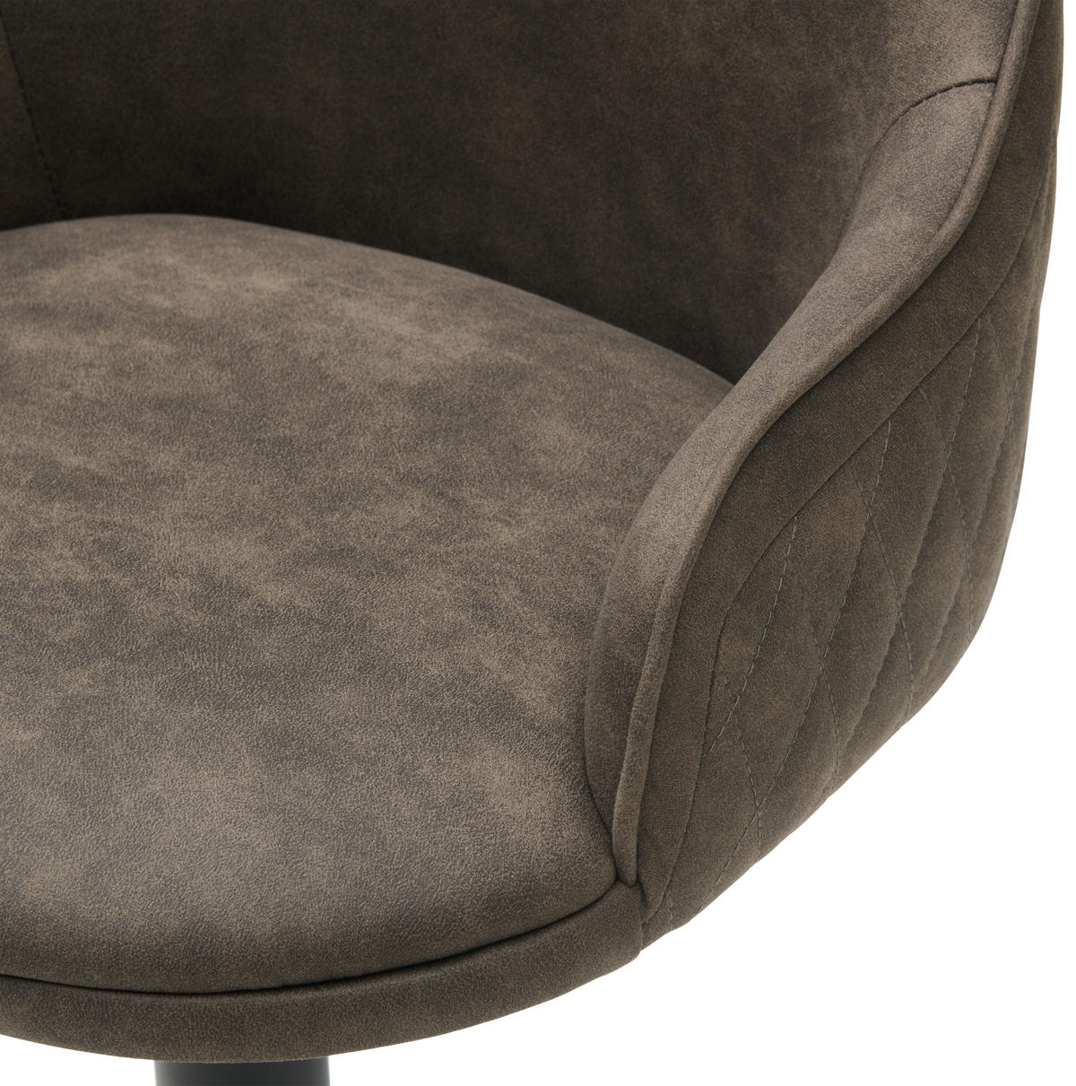 BARHOCKER in Metall, Textil Grau, Schwarz  - Schwarz/Grau, KONVENTIONELL, Textil/Metall (50/90-111/51cm) - MID.YOU