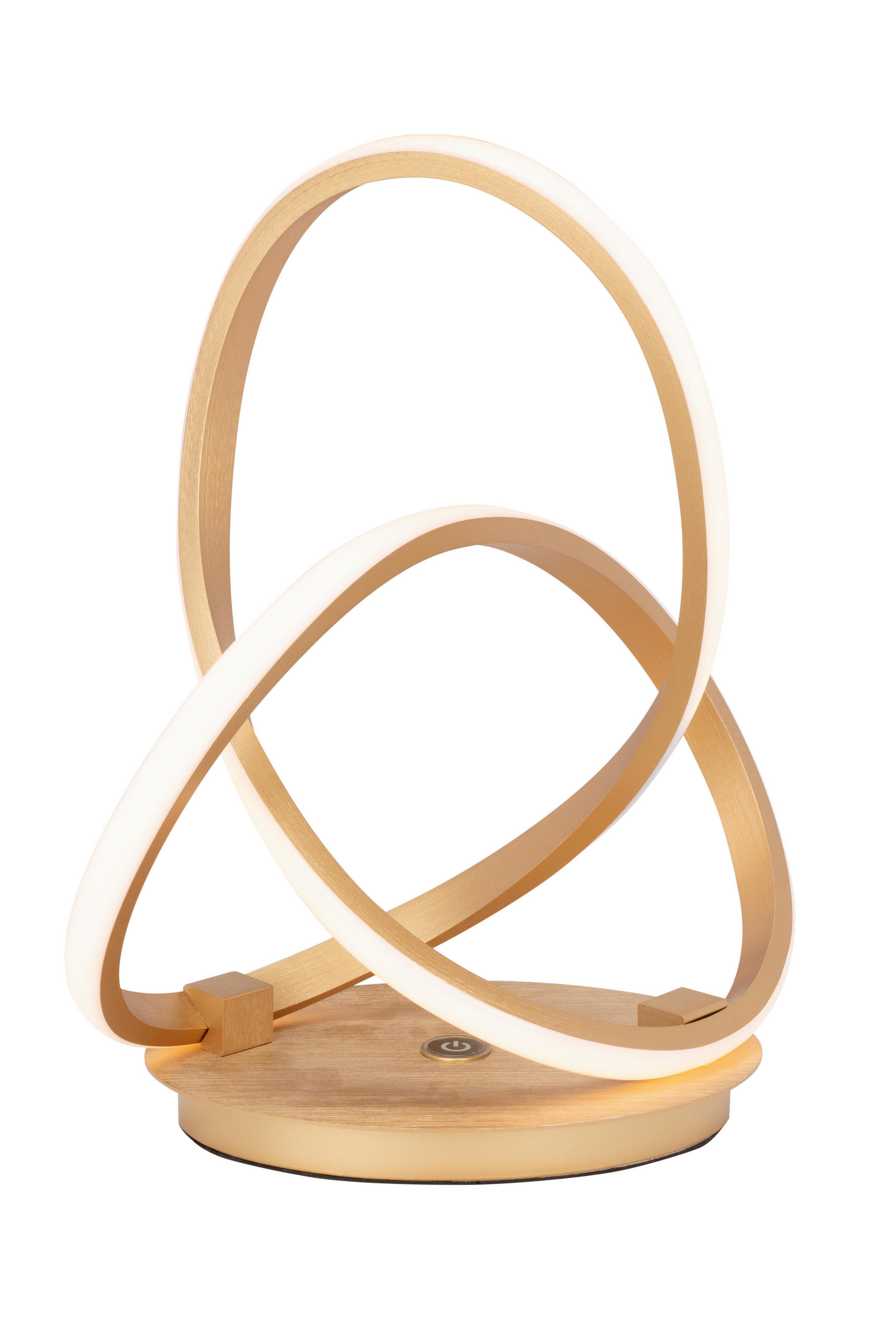 LED-TISCHLEUCHTE 24/33 cm   - Goldfarben, Design, Kunststoff/Metall (24/33cm) - Dieter Knoll