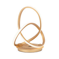 LED-TISCHLEUCHTE 24/33 cm   - Goldfarben, Design, Kunststoff/Metall (24/33cm) - Dieter Knoll