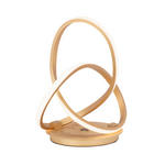 LED-TISCHLEUCHTE 24/33 cm  - Goldfarben, Design, Kunststoff/Metall (24/33cm) - Dieter Knoll