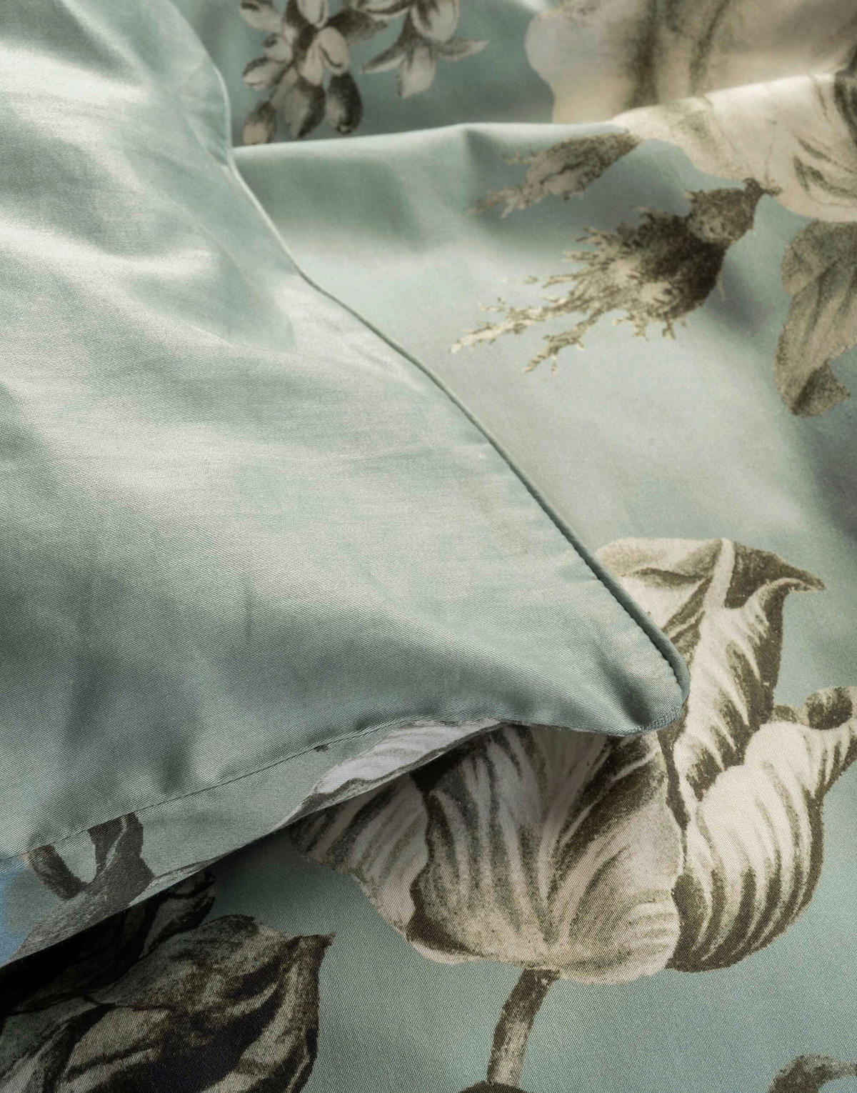 BETTWÄSCHE 2-teilig Florean Satin 135/200 cm  - Petrol, KONVENTIONELL, Textil (135/200cm) - Essenza