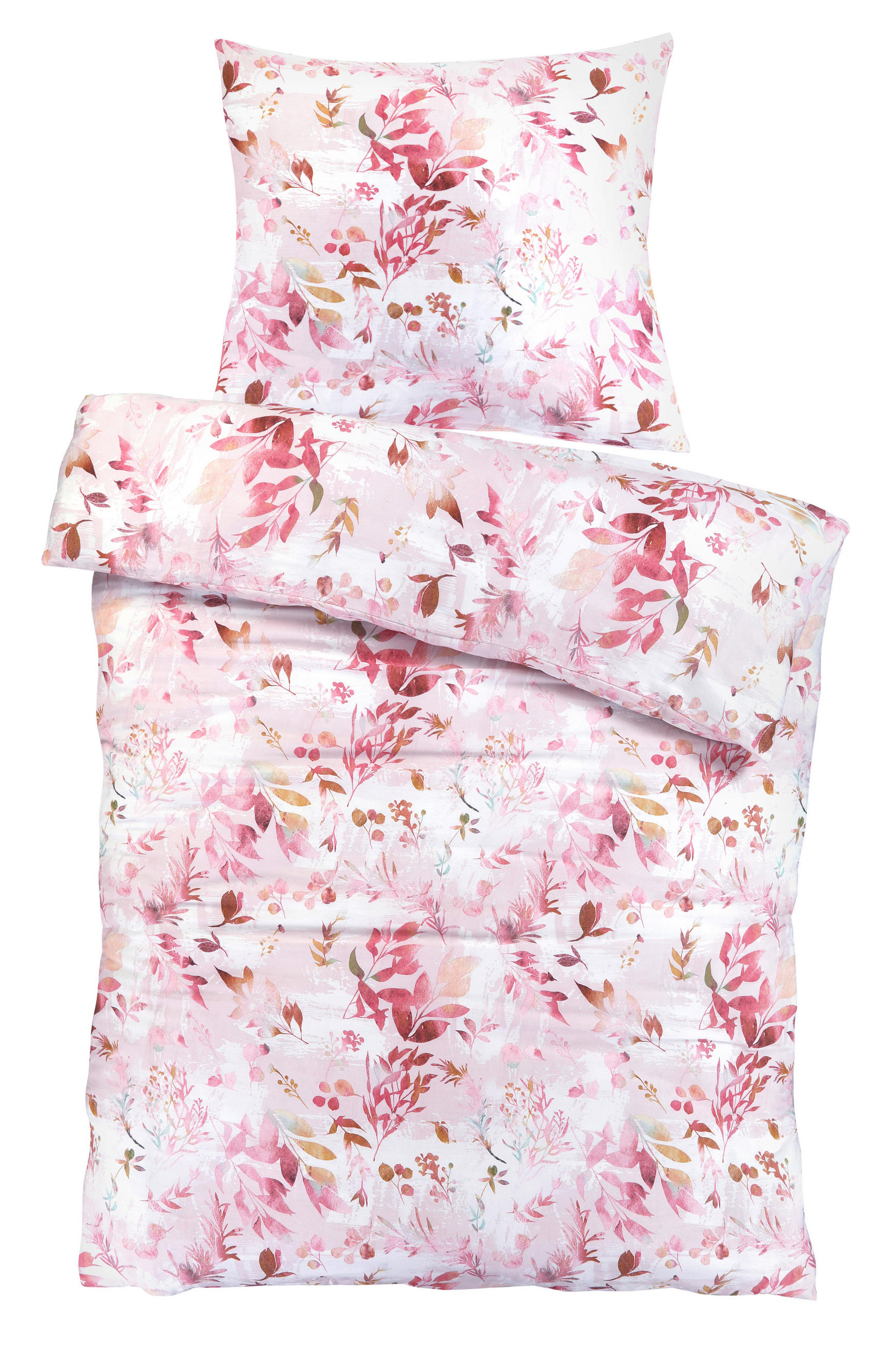 BETTWÄSCHESET 2-teilig Dio Satin 160/210 cm  - Hellrosa/Altrosa, Basics, Textil (160/210cm) - Novel