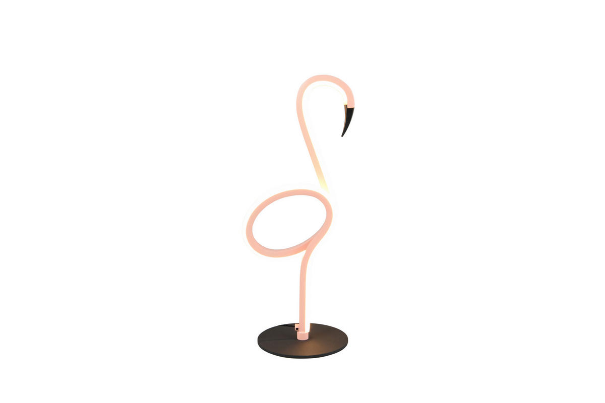 LED BORDSLAMPA - pink/svart, Design, metall (14,5/12/35cm)