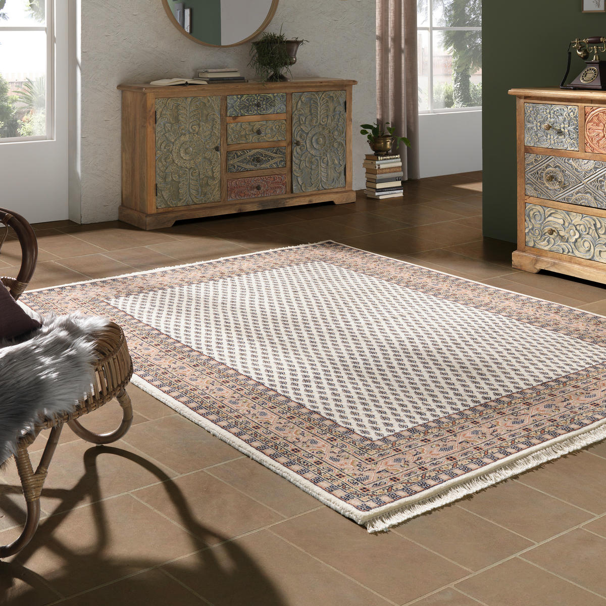 ORIENTTEPPICH 160/230 cm Mir Cream Brown Braun, Creme  - Creme/Braun, LIFESTYLE, Textil (160/230cm) - Cazaris