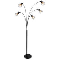 STEHLEUCHTE Industrial 74/80/204 cm  - Schwarz, Basics, Metall (74/80/204cm) - Globo