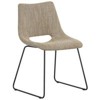 STOLIČKA, 48/79/56 cm - čierna/žltá, Design, kov/textil (48/79/56cm) - Stylife