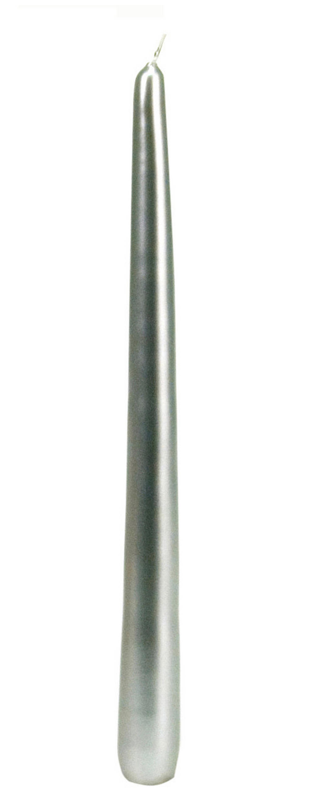 SVIEČKA V TVARE SLZY - strieborná, Basics, prírodné materiály (2.2/24/2.2cm)