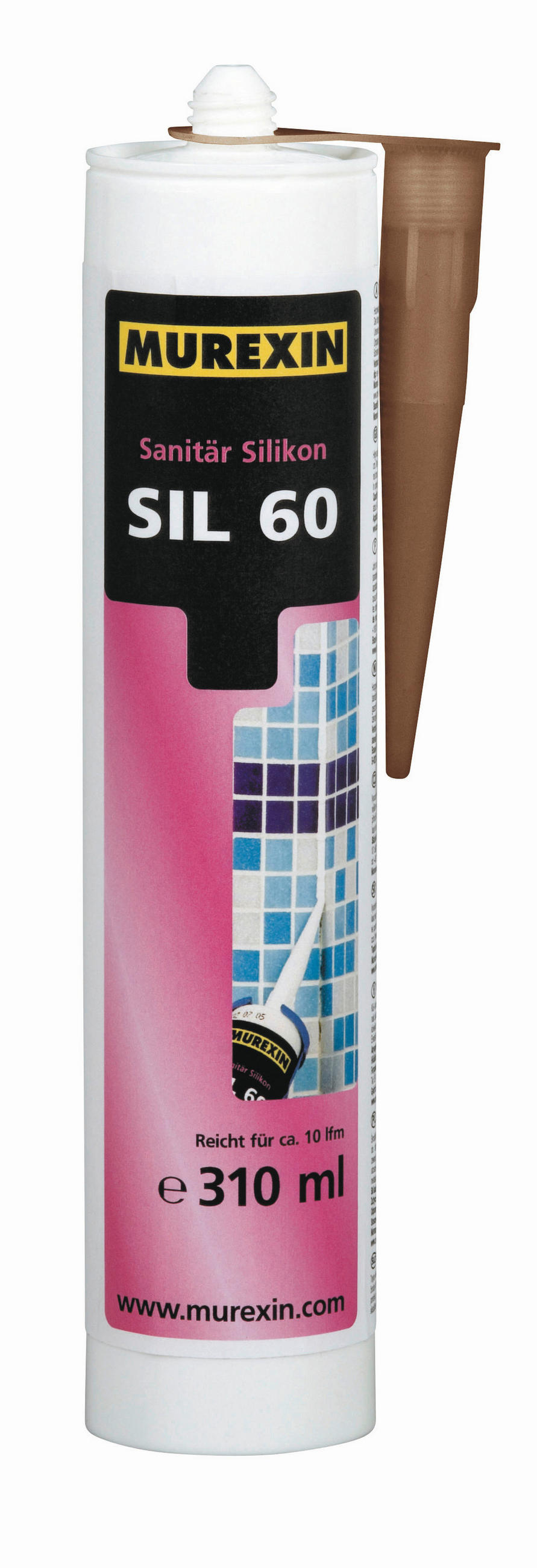 SANITÄRSILIKON NUSSBRAUN - Nussbaumfarben, Basics (0,31l) - Murexin