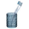 ZAHNPUTZBECHER Glas  - Grau, Basics, Glas (7,5/10/7,5cm) - Wenko