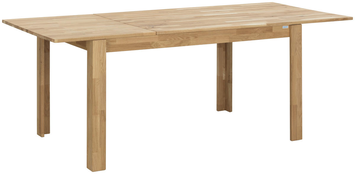 ESSTISCH in Holz 140 (200)/90/75 cm  - Wildeiche, Natur, Holz (140 (200)/90/75cm) - Livetastic