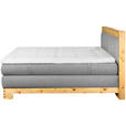 BOXSPRINGBETT 180/200 cm  in Hellgrau  - Hellgrau, Natur, Holz/Textil (180/200cm) - Linea Natura