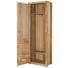 GARDEROBENSCHRANK 66/203/40 cm - Eichefarben/Silberfarben, KONVENTIONELL, Holz/Metall (66/203/40cm) - Landscape GARDEROBENSCHRANK 66/203/40 cm - Eichefarben/Silberfarben, KONVENTIONELL, Holz/Metall (66/203/40cm) - Landscape