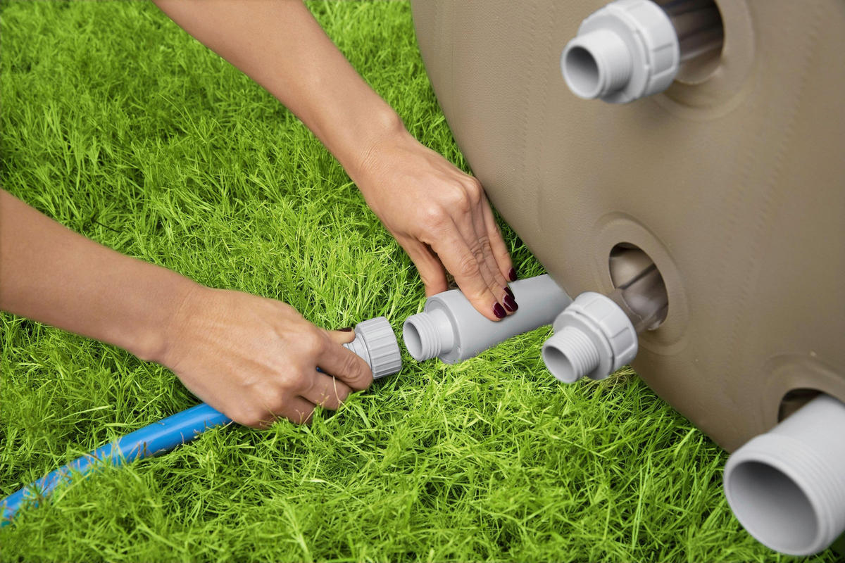 WHIRLPOOL LAY-Z-SPA PALM SPRINGS 60017 196/71 cm  - Braun, KONVENTIONELL, Kunststoff/Metall (196/71cm) - Bestway