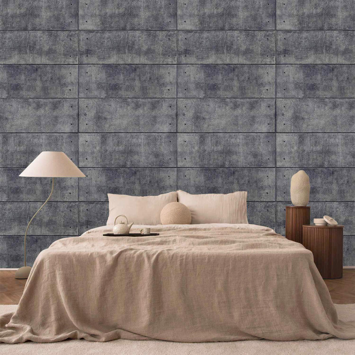 FOTOTAPETE  - Dunkelgrau/Hellgrau, LIFESTYLE, Textil (100/70cm) - artgeist