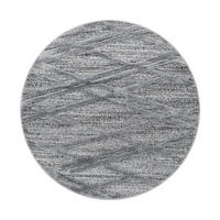 VÄVD MATTA 120 cm Pisa 4706 grau  - grå, Klassisk, textil (120cm)