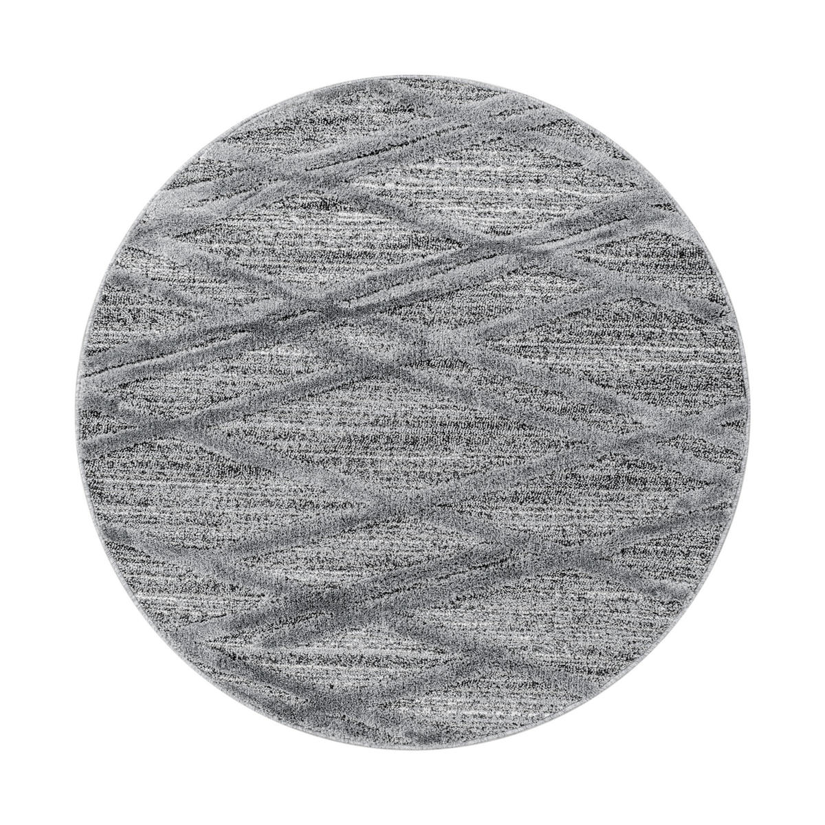 VÄVD MATTA 120 cm Pisa 4706 grau  - grå, Klassisk, textil (120cm)