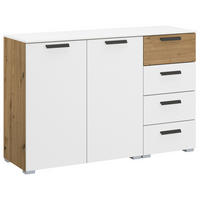 SIDEBOARD  in 120/81/42 cm  - Graphitfarben/Alufarben, Design, Holzwerkstoff/Kunststoff (120/81/42cm) - Xora