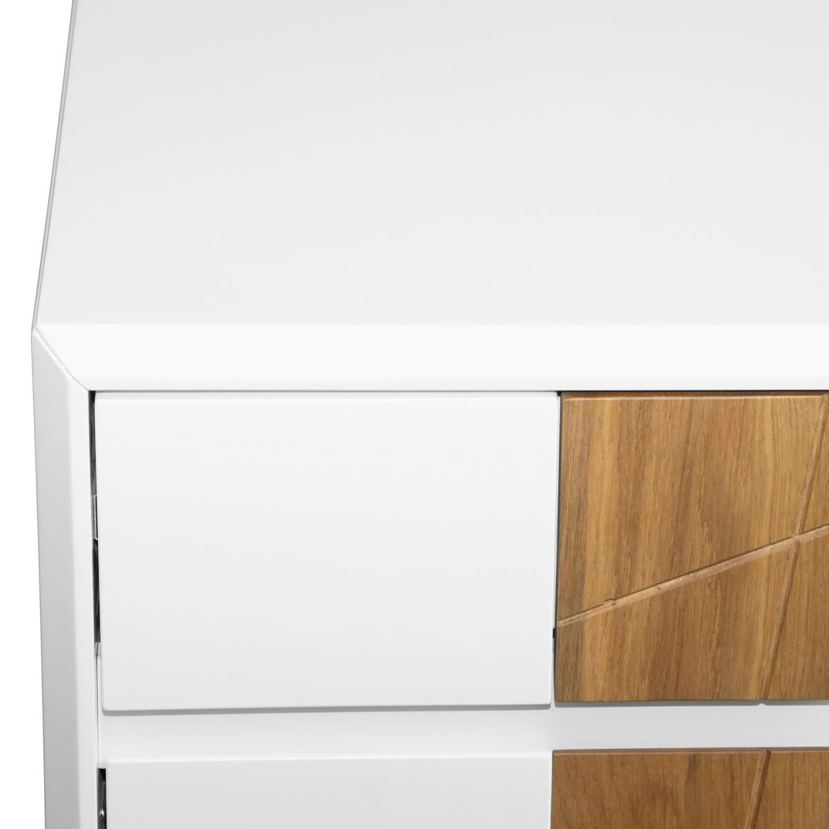 SCHREIBTISCH  in Weiß, Eichefarben  - Eichefarben/Weiß, MODERN, Holz/Holzwerkstoff (121/76/58cm) - MID.YOU