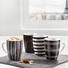 KAFFEEBECHERSET 4-teilig Keramik Porzellan Schwarz - Schwarz, Basics, Keramik (0,3l) - Homeware