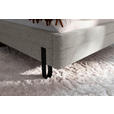 POLSTERBETT Beleuchtung 180/200 cm  in Taupe  - Taupe/Schwarz, MODERN, Textil/Metall (180/200cm) - Novel
