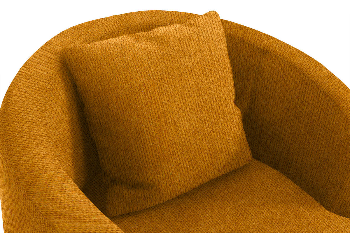 COCKTAILSESSEL - Gelb/Schwarz, Design, Kunststoff/Textil (81/74/81cm) - Livetastic