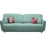DREISITZER-SOFA in Textil Blau, Grün - Blau/Multicolor, Design, Holz/Textil (235/87/98cm) - Hom`in DREISITZER-SOFA in Textil Blau, Grün - Blau/Multicolor, Design, Holz/Textil (235/87/98cm) - Hom`in