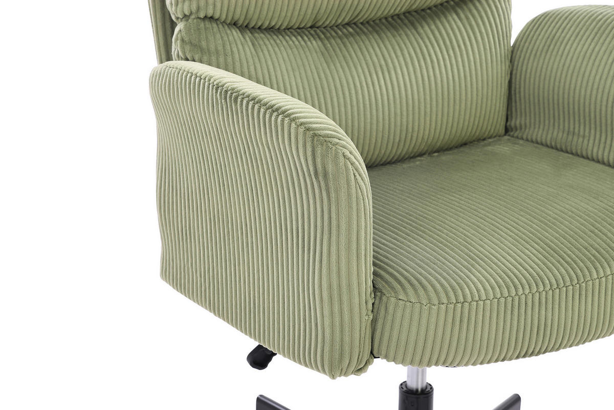 FORGÓSZÉK  kord zöld  - fekete/zöld, Modern, műanyag/textil (73/85-95/65cm) - Livetastic