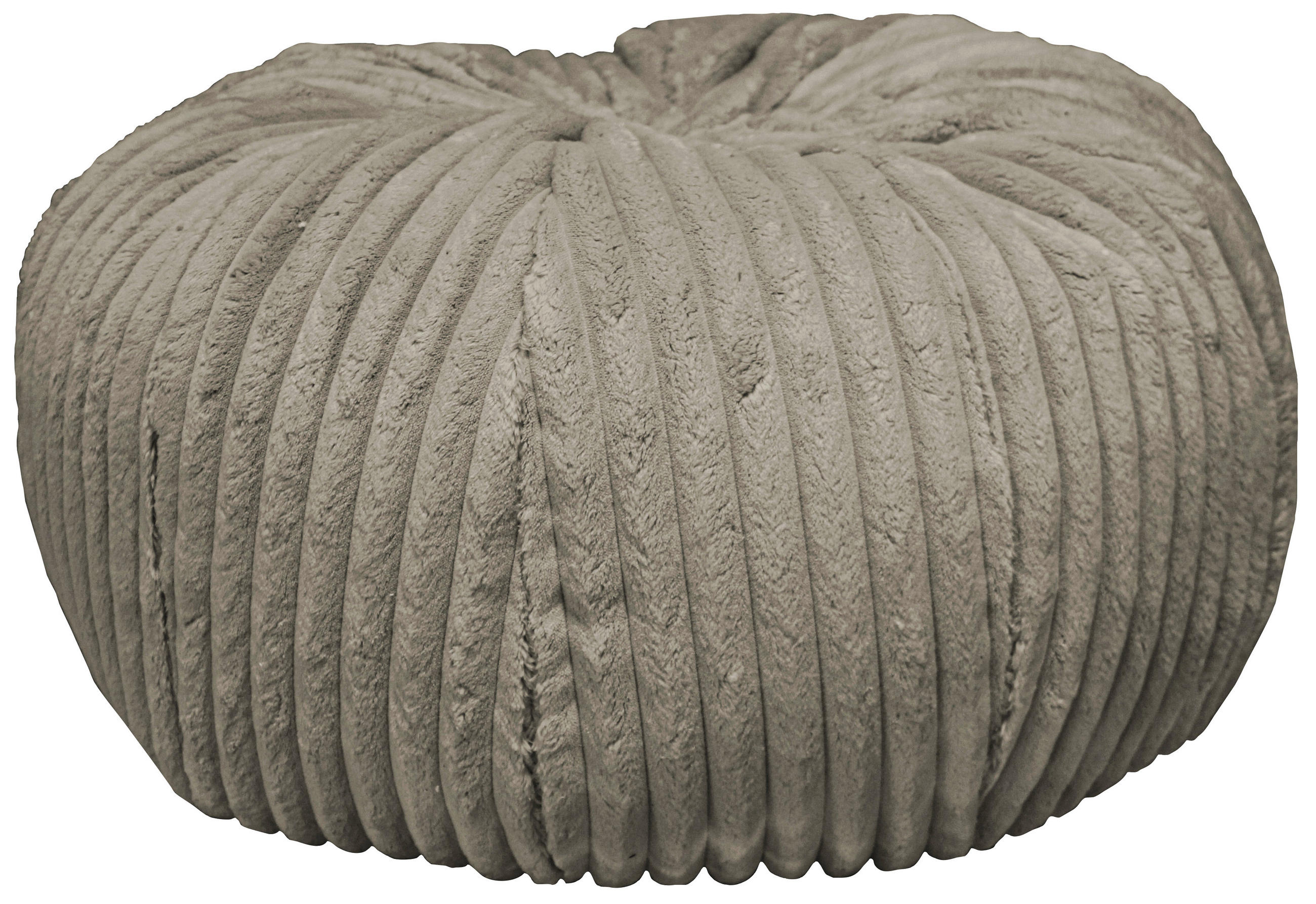 POUF Cord 60/30/60 cm  - Taupe, Design, Textil (60/30/60cm) - Carryhome