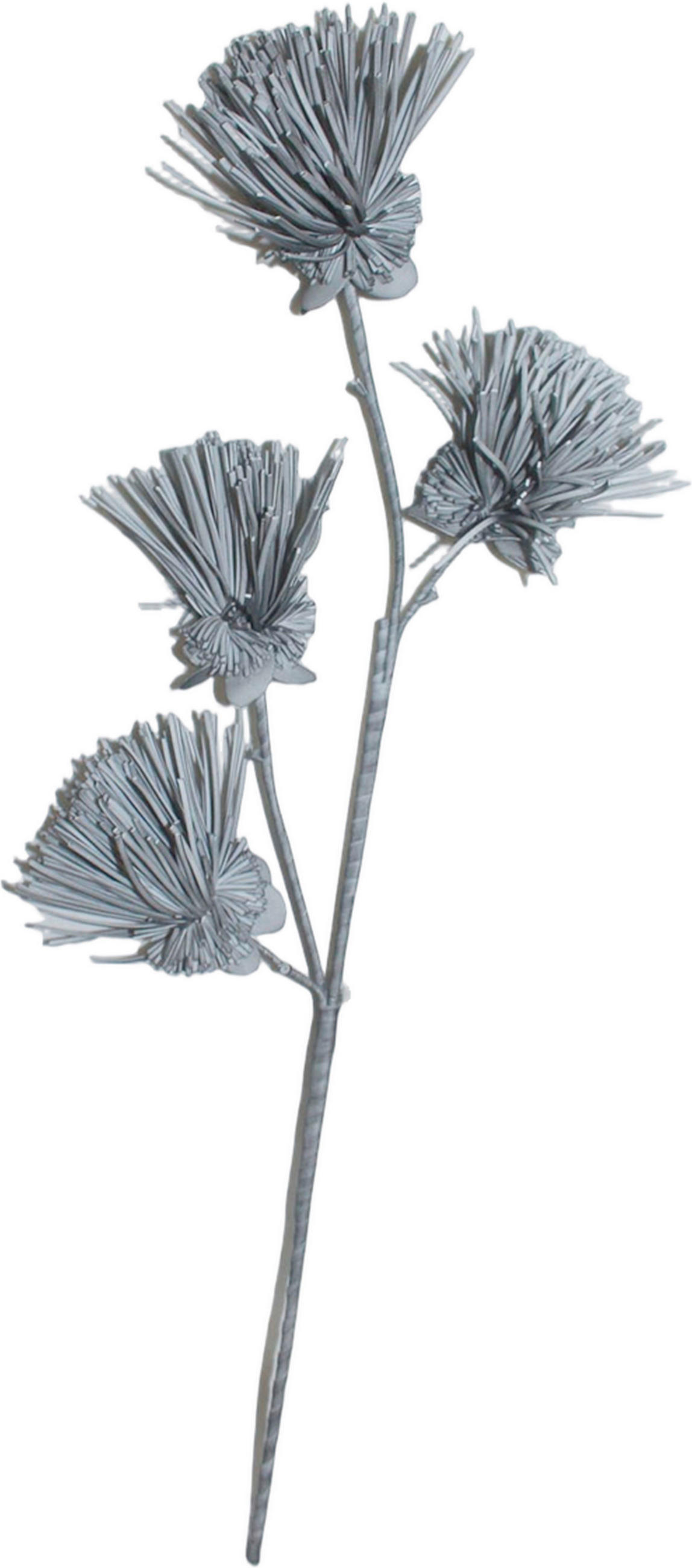 KUNSTBLUME - Grau, Basics, Kunststoff/Metall (103cm) - Ambia Home