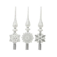 CHRISTBAUMSPITZE  - Weiss, Basics, Glas (10,00/4,50/35,00cm)