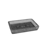 SZAPPANTARTÓ műanyag  - fekete, Basics, műanyag (8,7/2/12,3cm) - Sadena