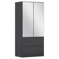 DREHTÜRENSCHRANK in Grau  - Grau, Modern, Holzwerkstoff (91/197/54cm) - Rauch Möbel