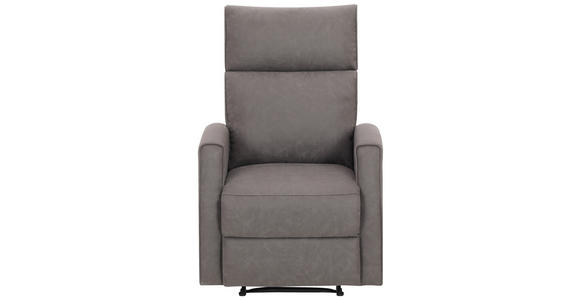 RELAXSESSEL Mikrofaser    - Schwarz/Grau, KONVENTIONELL, Kunststoff/Textil (73/105/93cm) - Xora