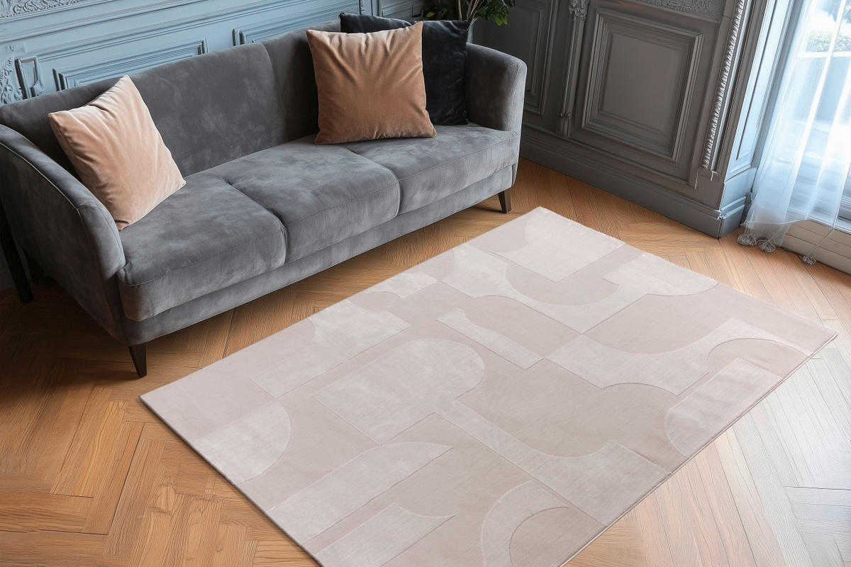 TKANI TEPIH  srebrna     - srebrna, Osnovno, tekstil (80/150cm)
